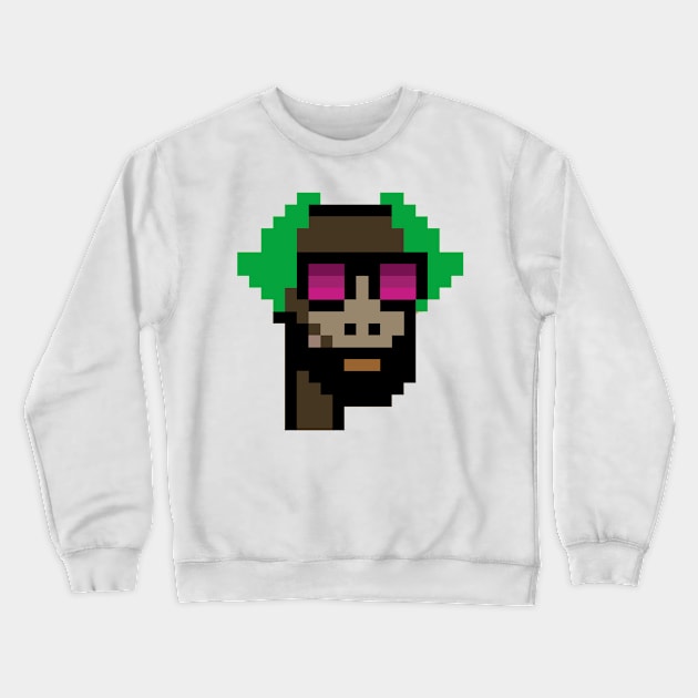 Nft Ape CryptoPunk Crewneck Sweatshirt by JelloTees